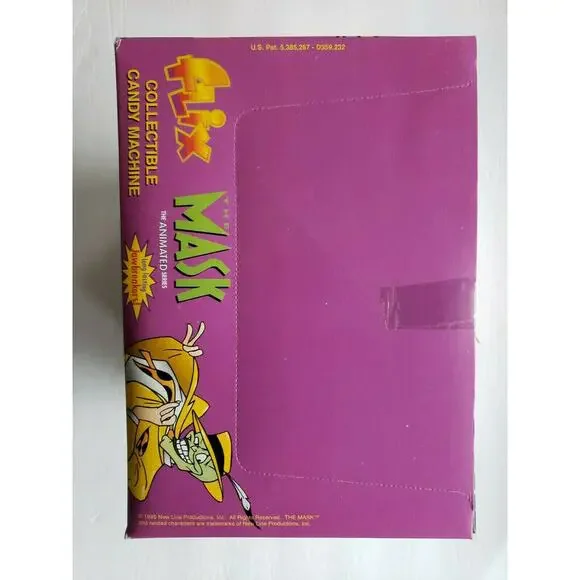 Vintage Flix The Mask Candy Machine Dispensers Sealed Jawbreakers Case Box New